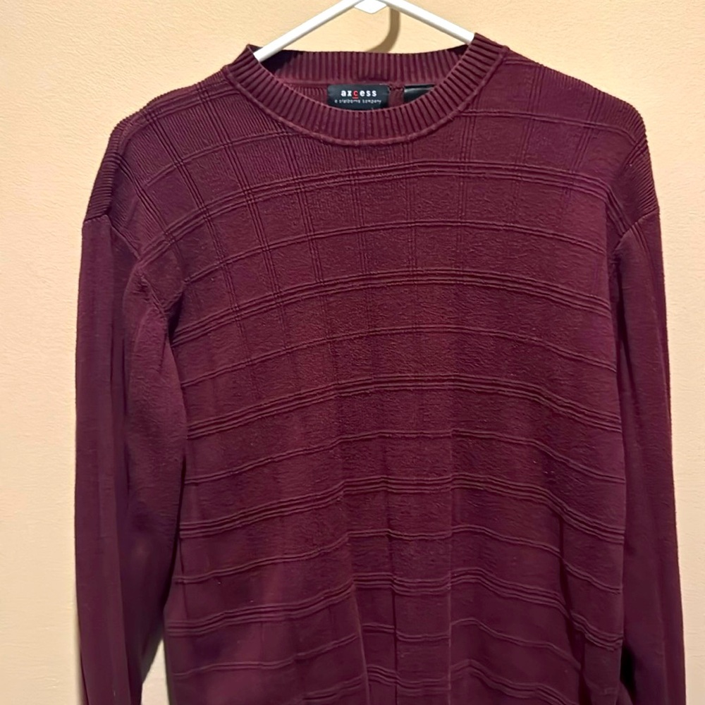 Red long sleeve sweater